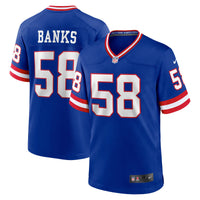 Carl Banks New York Giants Football Jersey, Royal Game Sportswear Jersey Shirt, Lightweight Breathable Athletic Jersey, Casual Gift for Men