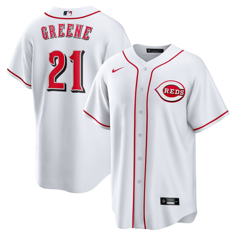 Hunter Greene Cincinnati Reds Baseball Jersey, White Sportswear Jersey Shirt, Lightweight Breathable Athletic Jersey, Casual Gift for Men