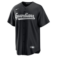 Cleveland Guardians Baseball Jersey, Black Replica Sportswear Jersey Shirt, Lightweight Breathable Athletic Jersey, Casual Gift for Men