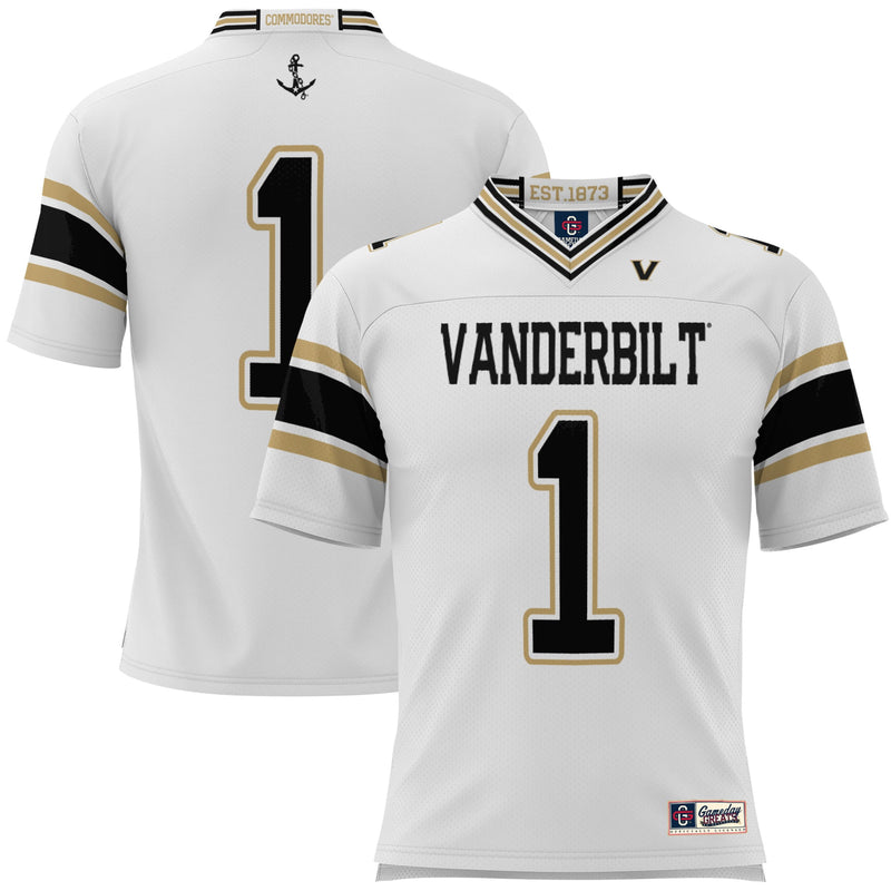 Vanderbilt Commodores Football Jersey, Sportswear Jersey Shirt, Lightweight Breathable Athletic Jersey, Casual Gift for Men, Style 200425315