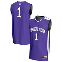 Stephen F Austin Lumberjacks Basketball Jersey, Purple Fashion Sportswear Jersey Shirt, Sleeveless Athletic Tank Jersey, Casual Gift for Men
