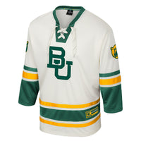 Baylor Bears Hockey Jersey, Cream Fashion Sportswear Jersey Shirt, Long Sleeve Hockey Sweater Jersey, Casual Gift for Men