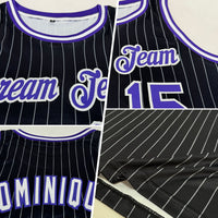 Custom Basketball Jersey, Black White Sportswear Jersey Shirt, Athletic Mesh Moisture Wicking Jersey, Casual Gift for Men, Style Black0504