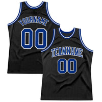 Custom Basketball Jersey, Black Royal White Throwback Sportswear Jersey Shirt, Athletic Mesh Moisture Wicking Jersey, Casual Gift for Men
