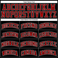 Custom Basketball Jersey, Black Red White Sportswear Jersey Shirt, Athletic Mesh Moisture Wicking Jersey, Casual Gift for Men, Style Black1182