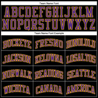 Custom Basketball Jersey, Black Gold Purple Pinstripe Sportswear Jersey Shirt, Athletic Mesh Moisture Wicking Jersey, Casual Gift for Men