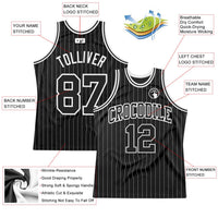 Custom Basketball Jersey, Black White Sportswear Jersey Shirt, Athletic Mesh Moisture Wicking Jersey, Casual Gift for Men, Style Black1338
