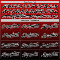 Custom Baseball Jersey, Red Black White Fashion Sportswear Jersey Shirt, Athletic Button Down Moisture Wicking Jersey, Casual Gift for Men