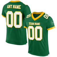 Custom Football Jersey, Kelly Green Sportswear Jersey Shirt, Athletic Mesh Moisture Wicking Jersey, Casual Gift for Men, Style KellyGreen0448