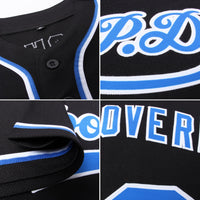Custom Baseball Jersey, Black Royal Sportswear Jersey Shirt, Athletic Button Down Moisture Wicking Jersey, Casual Gift for Men, Style Black1211
