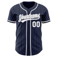 Custom Baseball Jersey, Navy White Sportswear Jersey Shirt, Athletic Button Down Moisture Wicking Jersey, Casual Gift for Men, Style Navy0561