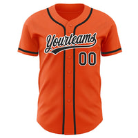 Custom Baseball Jersey, Orange Sportswear Jersey Shirt, Athletic Button Down Moisture Wicking Jersey, Casual Gift for Men, Style Orange0289