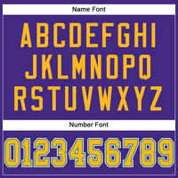 Custom Football Jersey, Purple Gold Kelly Sportswear Jersey Shirt, Athletic Mesh Moisture Wicking Jersey, Casual Gift for Men, Style Purple0134