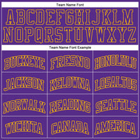 Custom Basketball Jersey, Purple Gold Throwback Sportswear Jersey Shirt, Athletic Mesh Moisture Wicking Jersey, Casual Gift for Men