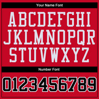 Custom Basketball Jersey, Red Black Authentic Throwback Sportswear Jersey Shirt, Athletic Mesh Moisture Wicking Jersey, Casual Gift for Men
