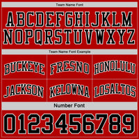 Custom Basketball Jersey, Red Black Sportswear Jersey Shirt, Athletic Mesh Moisture Wicking Jersey, Casual Gift for Men, Style ReversibleD0103