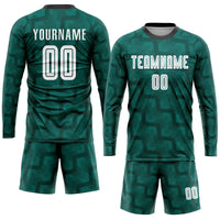 Custom Soccer Jersey, Green White Black Sportswear Jersey Shirt, Athletic Mesh Moisture Wicking Jersey, Casual Gift for Men