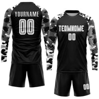 Custom Soccer Jersey, Black White Sportswear Jersey Shirt, Athletic Mesh Moisture Wicking Jersey, Casual Gift for Men, Style Soccer0037