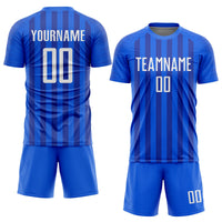 Custom Soccer Jersey, Royal White Sportswear Jersey Shirt, Athletic Mesh Moisture Wicking Jersey, Casual Gift for Men, Style Soccer0148