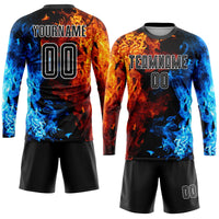 Custom Soccer Jersey, Black White Sportswear Jersey Shirt, Athletic Mesh Moisture Wicking Jersey, Casual Gift for Men, Style Soccer0295