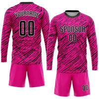 Custom Soccer Jersey, Pink Black White Sportswear Jersey Shirt, Athletic Mesh Moisture Wicking Jersey, Casual Gift for Men, Style Soccer0468