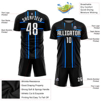 Custom Soccer Jersey, Black White Light Sportswear Jersey Shirt, Athletic Mesh Moisture Wicking Jersey, Casual Gift for Men, Style Soccer0522