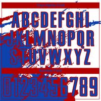 Custom Soccer Jersey, White Blue Red Sportswear Jersey Shirt, Athletic Mesh Moisture Wicking Jersey, Casual Gift for Men