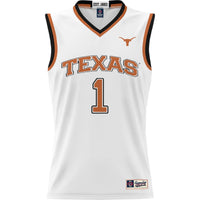 Texas Longhorns Basketball Jersey, White Replica Lightweight Sportswear Jersey Shirt, Sleeveless Athletic Tank Jersey, Casual Gift for Men