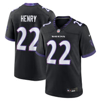 Derrick Henry Baltimore Ravens Football Jersey, Black Game Sportswear Jersey Shirt, Lightweight Breathable Athletic Jersey, Casual Gift for Men