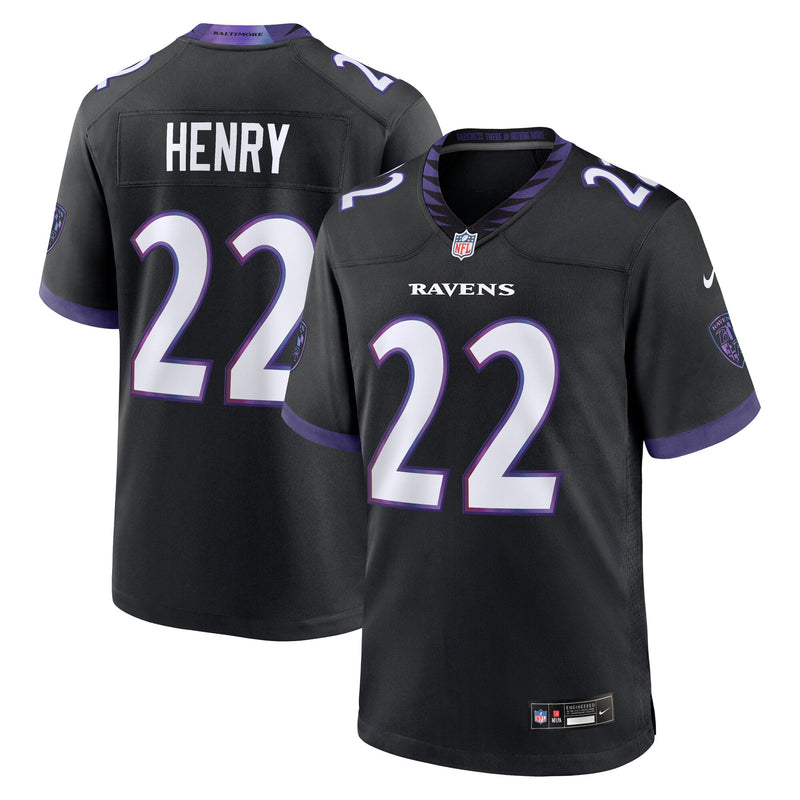 Derrick Henry Baltimore Ravens Football Jersey, Black Game Sportswear Jersey Shirt, Lightweight Breathable Athletic Jersey, Casual Gift for Men