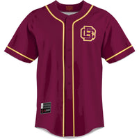 Bethune-Cookman Wildcats Baseball Jersey, Maroon Sportswear Jersey Shirt, Lightweight Breathable Athletic Jersey, Casual Gift for Men