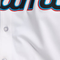 Miami Marlins Baseball Jersey, White Elite Home Sportswear Jersey Shirt, Lightweight Breathable Athletic Jersey, Casual Gift for Men