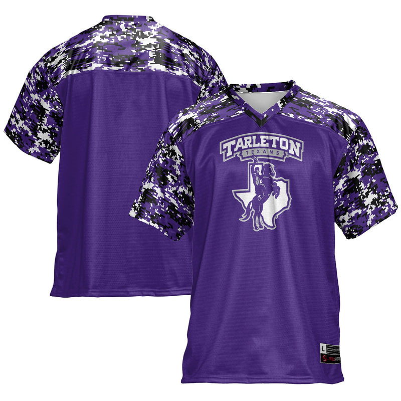 Tarleton State Texans Football Jersey, Purple Sportswear Jersey Shirt, Lightweight Breathable Athletic Jersey, Casual Gift for Men
