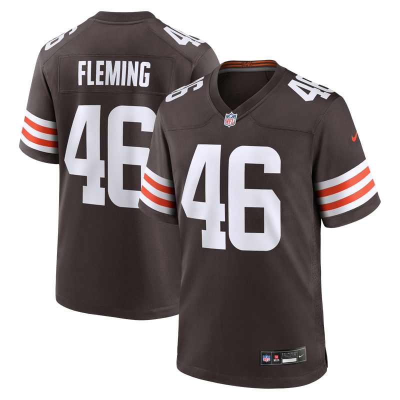 Don Fleming Cleveland Browns Football Jersey, Brown Sportswear Jersey Shirt, Lightweight Breathable Athletic Jersey, Casual Gift for Men