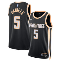 Dyson Daniels Atlanta Hawks Basketball Jersey, Black Swingman Sportswear Jersey Shirt, Sleeveless Athletic Tank Jersey, Casual Gift for Men