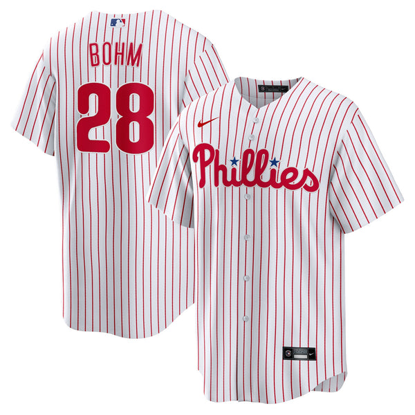Philadelphia Phillies Alec Bohm White Replica Player Jersey