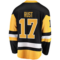 Bryan Rust Pittsburgh Penguins Hockey Jersey, Black Breakaway Sportswear Jersey Shirt, Long Sleeve Hockey Sweater Jersey, Casual Gift for Men