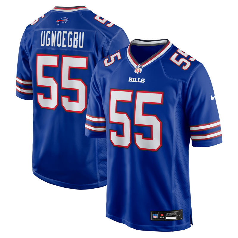 David Ugwoegbu Buffalo Bills Football Jersey, Royal Game Sportswear Jersey Shirt, Lightweight Breathable Athletic Jersey, Casual Gift for Men
