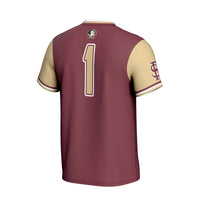 Florida State Seminoles Softball Jersey, Garnet Fashion Sportswear Jersey Shirt, Lightweight Breathable Athletic Jersey, Casual Gift for Men