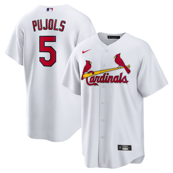 St. Louis Cardinals Albert Pujols White Home Retired Player Replica Jersey