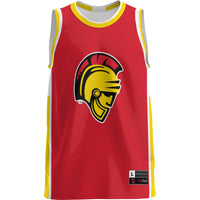 Cal State Stanislaus Warriors Basketball Jersey, Red Lightweight Sportswear Jersey Shirt, Sleeveless Athletic Tank Jersey, Casual Gift for Men