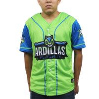 Richmond Flying Squirrels Baseball Jersey, Green Blue Sportswear Jersey Shirt, Lightweight Breathable Athletic Jersey, Casual Gift for Men