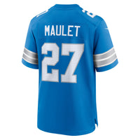 Arthur Maulet Detroit Lions Football Jersey, Blue Game Sportswear Jersey Shirt, Lightweight Breathable Athletic Jersey, Casual Gift for Men
