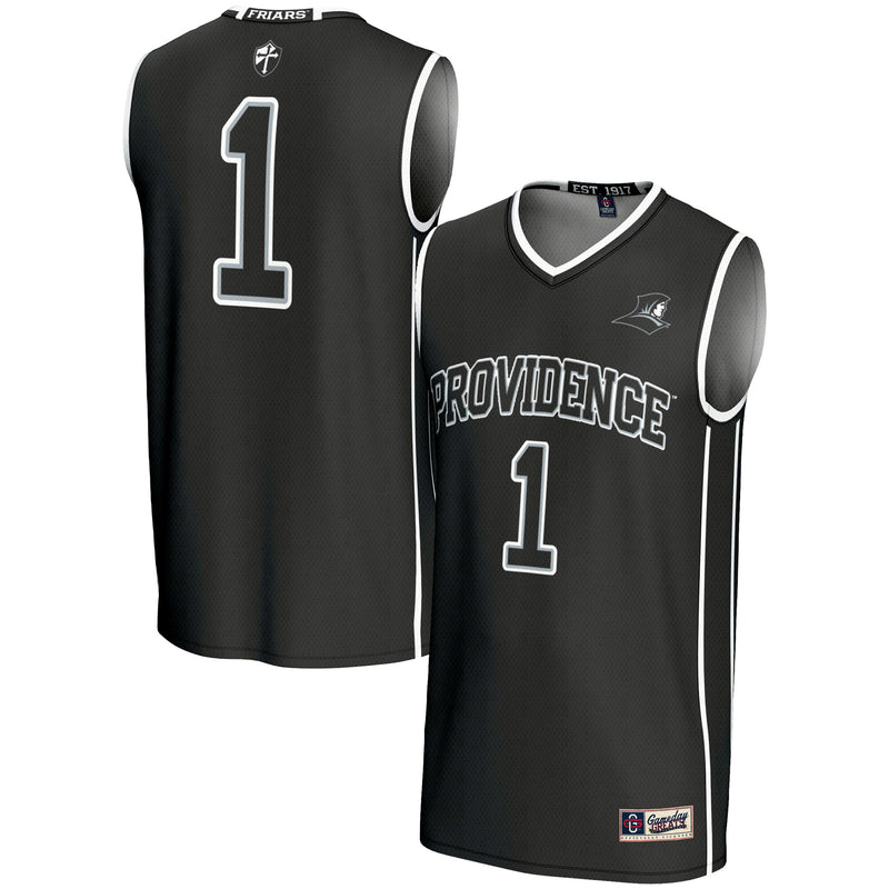 Providence Friars Basketball Jersey, Black Sportswear Jersey Shirt, Sleeveless Athletic Tank Jersey, Casual Gift for Men, Style 200951913