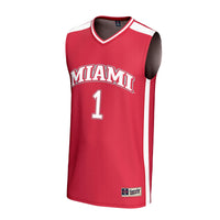 Miami University RedHawks Basketball Jersey, Red Fashion Sportswear Jersey Shirt, Sleeveless Athletic Tank Jersey, Casual Gift for Men
