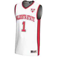 Valdosta State Blazers Basketball Jersey, White Lightweight Sportswear Jersey Shirt, Sleeveless Athletic Tank Jersey, Casual Gift for Men