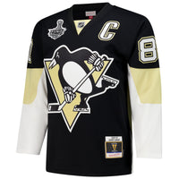 Sidney Crosby Pittsburgh Penguins Hockey Jersey, Black Sportswear Jersey Shirt, Long Sleeve Hockey Sweater Jersey, Casual Gift for Men