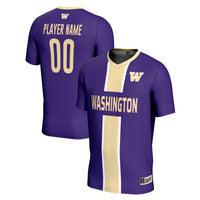 Washington Huskies Soccer Jersey, Purple Lightweight Sportswear Jersey Shirt, Lightweight Breathable Athletic Jersey, Casual Gift for Men