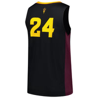 Arizona State Sun Devils Basketball Jersey, Black Sportswear Jersey Shirt, Sleeveless Athletic Tank Jersey, Casual Gift for Men, Style 201176477