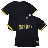Michigan Wolverines On The Football Jersey, Black Fashion Sportswear Jersey Shirt, Lightweight Breathable Athletic Jersey, Casual Gift for Men